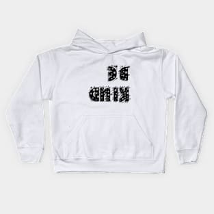 Glitty Be Kind backward Letter Kids Hoodie